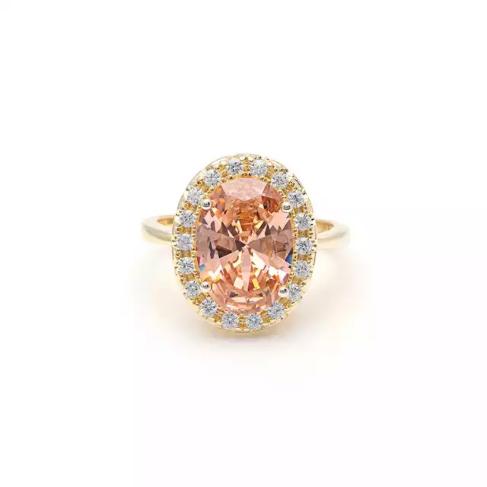 Beautiful Women's Gold Ring .925 Sterling Silver